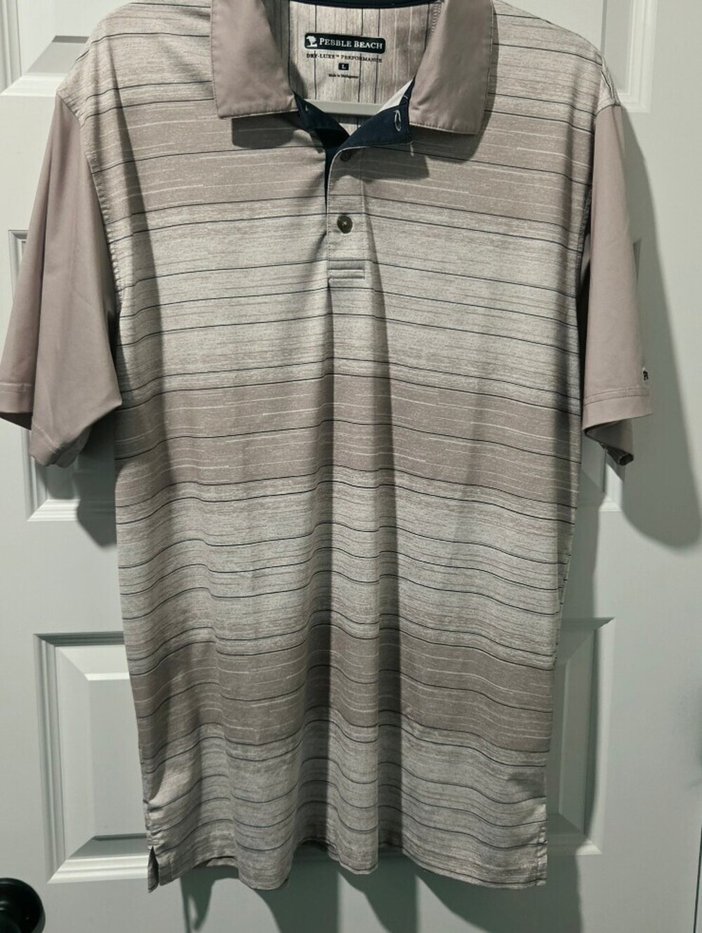 Pebble Beach Dry-Luxe Performance Men's Polo Shirt Size L